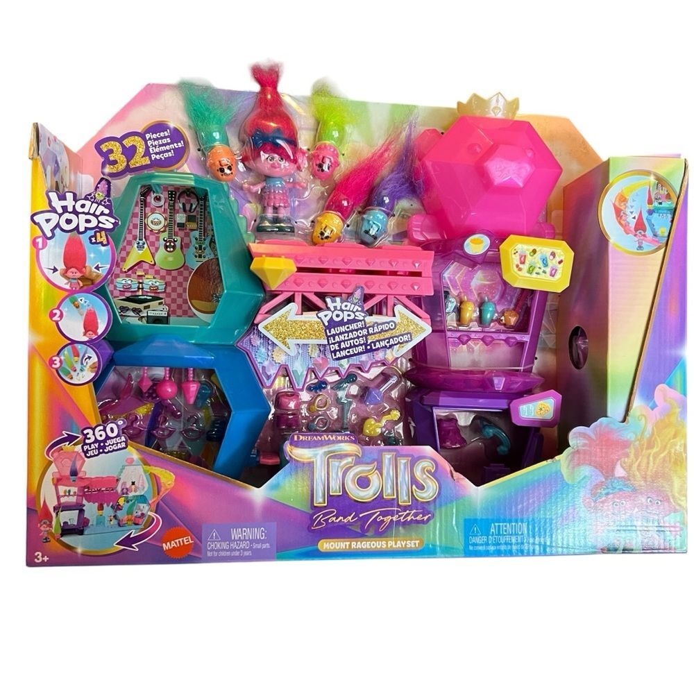 NEW Mattel DreamworksTrolls Band Together Playset